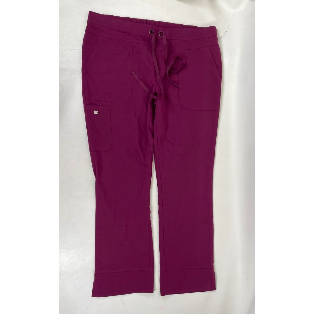 Greys Anatomy Barco Signature Scrub Pants Mens Large Plum Purple Drawstring L